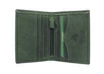 VISCONTI Hunter Compact Oiled Leather Arrow Wallet RFID Blocking 705 Oil Green