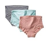 FEOYA High Waist Maternity Underwear Over The Bump Cotton Pregnancy Panties Plus Size Postpartum Support Briefs, 3XL, 3 Pack