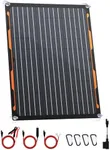 FlexSolar 20W 12V Solar Panel Charger Kit with Built-in Charge Controller - Portable Waterproof Solar Trickle Charger Battery Maintainer, Cig Plug & Alligator Clips for Car, Boat, RV, Tractor