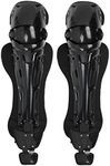 Rawlings | MACH Catcher's Leg Guards | Baseball | Adult | Black/Black