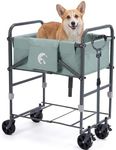 SILIJOY SILJOY Elevated Dog Bathtub, Adjustable Folding 3-in-1 Grooming Tub