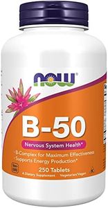 NOW Foods Supplements, Vitamin B-50 mg, Energy Production*, Nervous System Health*, 250 Tablets