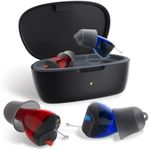 LINNER Saturn New 2025 OTC Hearing Aids for Senior & Adult, Rechargeable Amplifiers with Comfort Design, Noise Cancellation for Aid & Assist Hearing, Discreet & Nearly Invisible In-Ear Device(Black)
