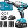 Seesii Impact Wrench 665 FT-LBS(900N.m) 3300IPM 1/2 Impact Gun High Torque Electric Impact Driver Cordless Impact Wrench with 21V 1x4.0Ah Battery 6 Sockets&Case for Home Car Tire Lug Nut Removal Tool