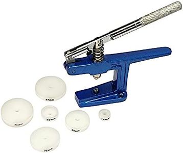 LUXURO Small Glass Fitting Machine with 6 Nylon Dies for Fitting Flat Mineral Glass and Backs for Quartz Watch Cases|Watch Case Press w/ 6 Nylon Dies 6 -Piece Watch Repair Kit