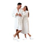 Westlane Linens 100% Egyptian Cotton Terry Toweling Bathrobe Hotel & Spa Quality Unisex Dressing Gown Bath Robes for Men & Women (UK, Alpha, XXL, 3XL, Regular, Regular, Pack of 1)