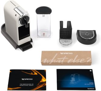 Nespresso Citiz Coffee Machine by De'Longhi – White, Original Pod Espresso with Starter Capsule Set