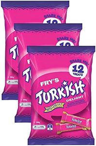 36pc Fry's 180g Turkish Delight Jelly Milk Chocolate Sharepack Choc Sweet Treats