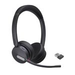 Yealink BH70 UC Wireless Bluetooth Headset with Microphone for Work, up to 35h Talking Battery Life, 3-Mic Noise Cancellation Headsets for Computer, 147g Lightweight Headphone for Open Office, USB-A