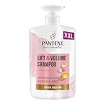 Pantene Biotin & Rose Water Hair Thickening Shampoo, Lift 'n' Volume, 1l, Silicone Free Volume Shampoo