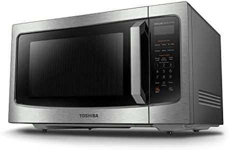 TOSHIBA ML-EM45PIT(SS) Countertop Microwave Oven with Inverter Technology, Kitchen Essentials, Smart Sensor, Auto Defrost, 1.6 Cu.ft, 13.6" Removable Turntable, 33lb.&1250W, Stainless Steel