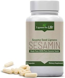 Lignans For Life Sesamin for People - 90 Capsules, 15x Sesamin Than Sesame Seeds, 540mg Sesame Seed Extract, 81mg Sesamin, 27mg Sesamolin - Liver Enhancer & Skin Health, Dietary Supplement