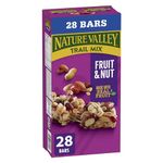 NATURE VALLEY - VALUE PACK SIZE - Fruit and Nut, Almonds, Raisins, Peanuts, Cranberries Granola Bars, Pack of 28 Bars, 980 Grams Package, Whole Grains, No Artificial Colours, No Artificial Flavours