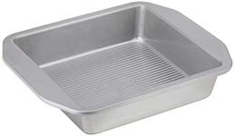 USA Pan 1120BW-3-ABC American Bakeware Classics 8-Inch Square Cake and Brownie Pan, Aluminized Steel