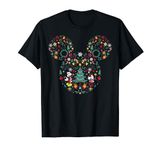 Disney Mickey And Friends Christmas Symbol Ear Fill T-Shirt, Short Sleeve