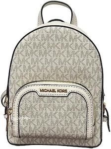 Michael Kors Jaycee XS Mini Convertible Backpack MK Signature Crossbody (Light Cream), ['Light Powder'], X-Small, Jaycee