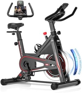 [Aktualisiert] Heimtrainer Fahrrad, DMASUN Ergometer Hometrainer Fahrrad mit Einstellbarem Magnetischem Widerstand, Kardio Training Indoor Cycling Bike Höhenverstellbar, Fitnessbike 160kg Belastbar