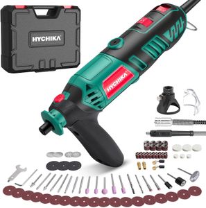 HYCHIKA 170W Rotary Tool Kit – Variable Speed, Flex Shaft, 173 Accessories