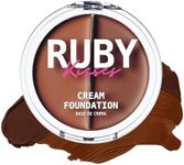 Ruby Kisses 3D Face Creator Cream Foundation & Concealer, 12 Hours Long Lasting, Medium to Full Coverage, Non-Greasy, Ideal for Makeup & Contour Palette (Level 15)