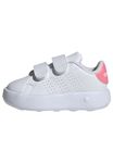 adidas Advantage Shoes Kids Tennis, Cloud White/Bliss Pink/Core Black, 6 UK