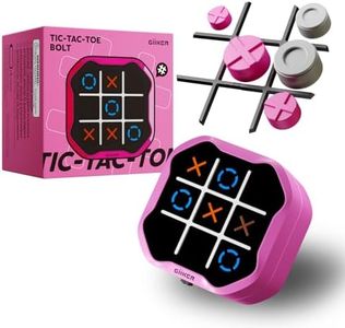 GiiKER Tic Tac Toe Bolt Game, 3-in-1 Handheld Puzzle Game Console, Portable Travel Games