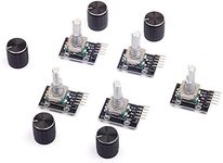 Cylewet 5Pcs KY-040 Rotary Encoder Module with 15×16.5 mm with Knob Cap for Arduino (Pack of 5) CYT1062