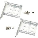 2pcs 2.5" Hard Drive Tray Holder for PCI SSD HDD Metal Mounting Bracket Adapter