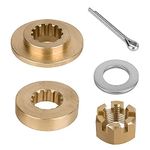 VIF Jason Marine Propeller Installation Hardware Kits fit Yamaha Outboard Propeller, Thrust Washer/Spacer/Washer/Nut/Cotter Pin included (60-85hp)