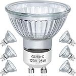 6 Pack Halogen Bulb 25 Watt GU10 120V Replacement Bulb for NP5 Candle Warmer, Scent Wax Burner, Fragrance Melt, Warming Bulb MR16 JDR Dimmable, Warm White 2700K