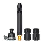 High Pressure Water spray gun for Car and bike Washing Gun for 1/2" Hose Pipe, 3pcs connector with Adjustable Pressure Booster Car Nozzle Washer Gun Jet Water Spray Nozzles for Garden