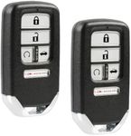 fits 2016 2017 2018 Honda Civic EX LX Smart Key Fob Keyless Entry Remote (KR5V2X), Set of 2