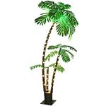 OUSHENG Lighted Palm Tree 6' 3.3' 2' Bar Outdoor Christmas Decorations Decor, Light Up LED Artificial Fake Trees Lights for Outside Patio Yard Pool Porch Deck Party Tropical