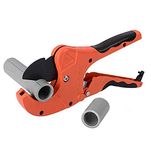 Digital Craft 63mm Ratcheting PVC Pipe Cutter – Heavy-Duty Tube Scissors for PVC, CPVC, PEX, PE & Rubber Pipes | One-Hand Operation Plumbing Cutter for Clean & Fast Cutting