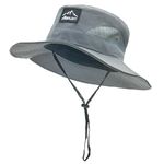 Boldfit Sun Hat for Men & Women with UPF Protection Wide Brim Outdoor Hat with Adjustable Fit, Breathable Fabric, Moisture-Wicking & Packable Design-Ideal for Hiking, Trekking, Fishing, Beach & Travel