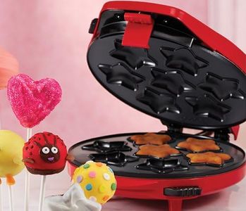 Bella Multiplate Cake Pop Maker (Red) - THREE different designs!
