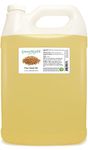 GreenHealth Flax Seed Oil - 1 Gallon Plastic Jug w/Cap - 100% Pure Carrier Oil