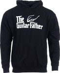 Ann Arbor T-shirt Co. The Guitar Father | Funny Musician Player Guitarfather Humor Hooded Sweatshirt Hoody - (Hoodie,2XL), Black, XX-Large