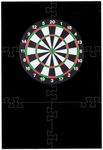 Dartboard Wall Protection - Lightweight Dart Board Backing - Spliced Dart Board Wall Protector, EVA Dartboard Backboard Wall Surround for Indoor Outdoor