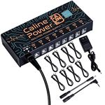 Caline CP-205 DC 9V Guitar Pedal Power Supply, True Isolated Pedalboard Power Supply with 8 Totally Isolated Outputs(300mA/500mA)