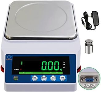 RUISHAN 6000gx0.01g Large Range Lab Scale Precision Electronic Digital Lab Weight Analytical Balance Scale 6kg Industrial Scale Counting Scale Postal Scale Scientific Gram Scale Clark Scale Gold Scale