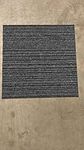 20 x Carpet Tiles 5 SQM Heavy Duty Home Commercial Retail Office Shop Premium Flooring Rugs Floor Tile Hardwearing Anti-Slip Floor Covering, Bitumen Backed - Grey Striped