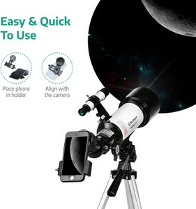 Slokey Telescope 40070 – 16x-120x Refractor for Beginners