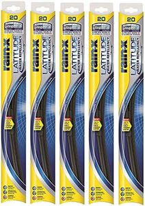 Rain-X 5079277-2-5PK Latitude 2-IN-1 Water Repellency Wiper Blade, 20" (Pack of 5)