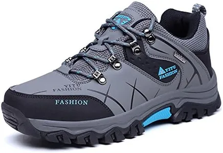 yhmbank Men's Ankle Mid Waterproof Hiking Boots Outdoor Lightweight Jogging Shoes Climbing and Trekking Boot