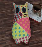 Lushomes Decorative Owl Cushion (Single pc, Size: 12 x14 inches) (Owl 6)