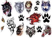 Wolf Temporary Tattoos