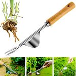 Garden Weeder Tool, Stainless Steel Dandelion Remover Tool, Manual Weeder Puller Tool, Bend-Proof Garden Weeding Tool for Lawn Yard