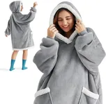 Bedsure Wearable Blanket Hoodie wit