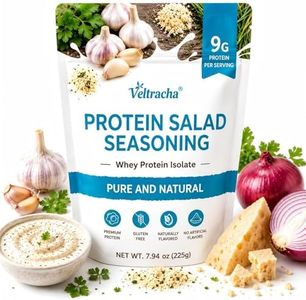 Veltracha Protein Ranch Seasoning, Ranch Dressing Mix with Bovine Collagen, Whey & Milk Isolate, High Protein Supplement for Salad Dressings or Cooking, Creamy Garlic Flavor, 15 Servings