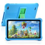 qunyiCO 7 inch Kids Tablet 32GB Android 11 WiFi Camera Bluetooth 2GB RAM HD Touch Screen 1024x600 Kid-Proof Case Parental Control Learning App on Playstore (Blue)